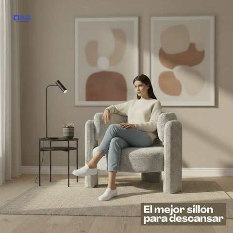 Sillón Haven - Tela Blanco