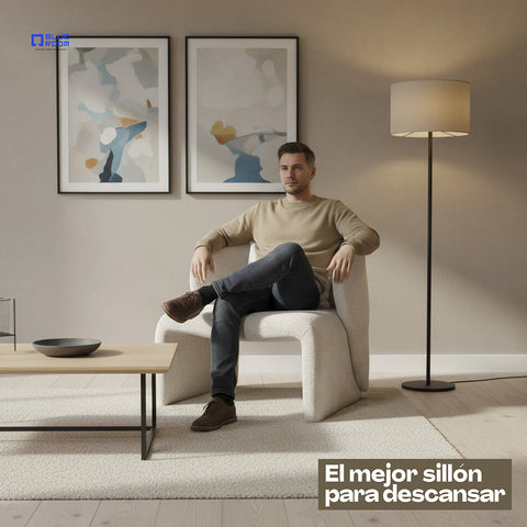 Sillón Junno - Tela Misterio Beige