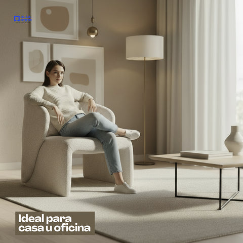 Sillón Junno - Tela Misterio Beige