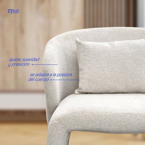 Sillón Junno - Tela Misterio Beige