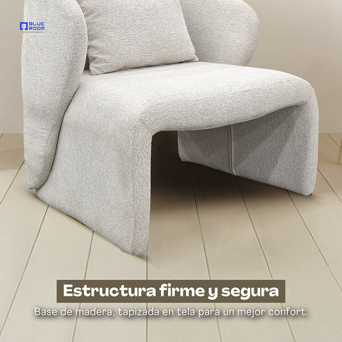Sillón Junno - Tela Misterio Beige
