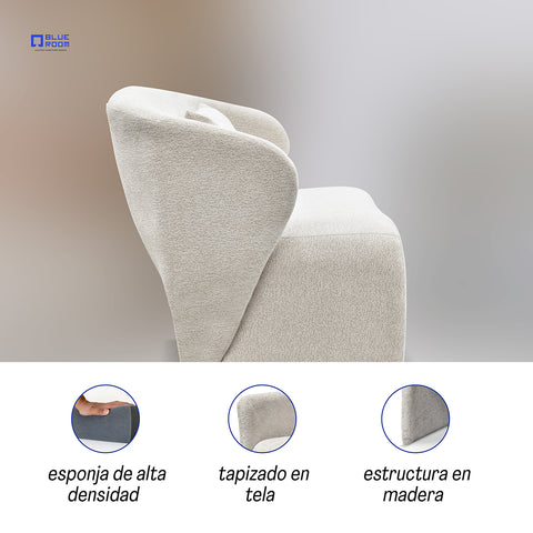 Sillón Junno - Tela Misterio Beige