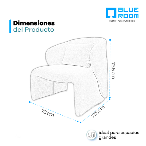 Sillón Junno - Tela Misterio Beige