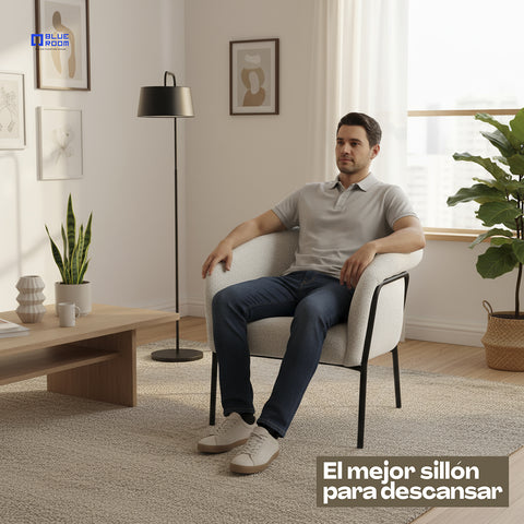 Sillón Trento - Tela Blanco