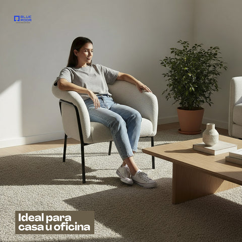 Sillón Trento - Tela Blanco