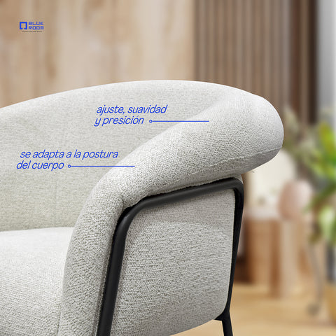 Sillón Trento - Tela Blanco
