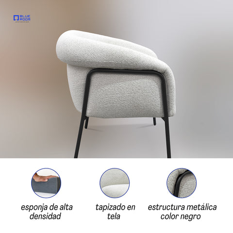 Sillón Trento - Tela Blanco