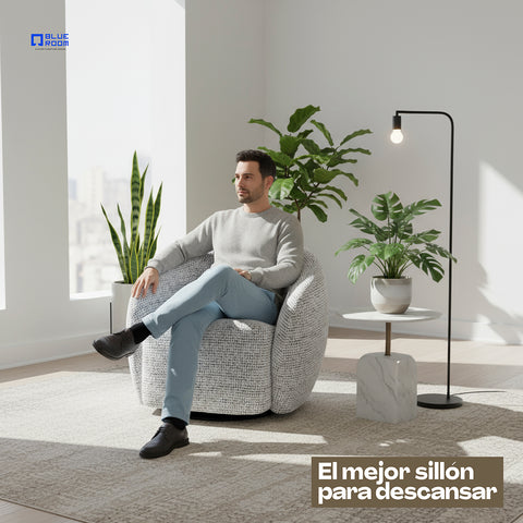 Sillón Vika - Tela  Negro