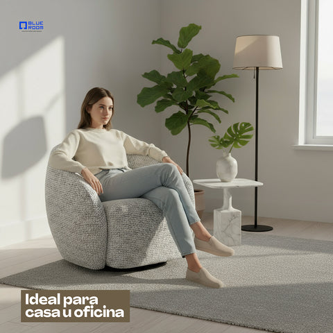 Sillón Vika - Tela  Negro
