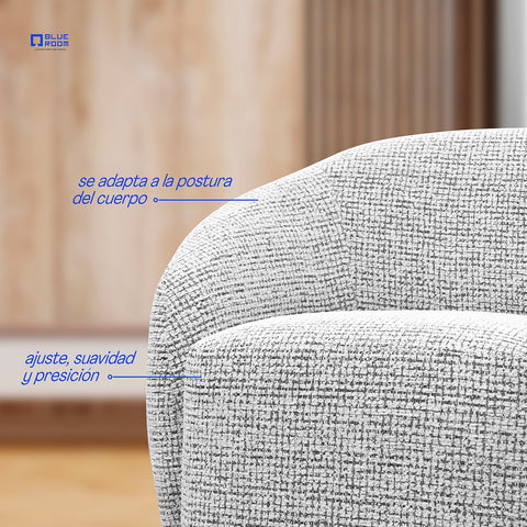 Sillón Vika - Tela  Negro