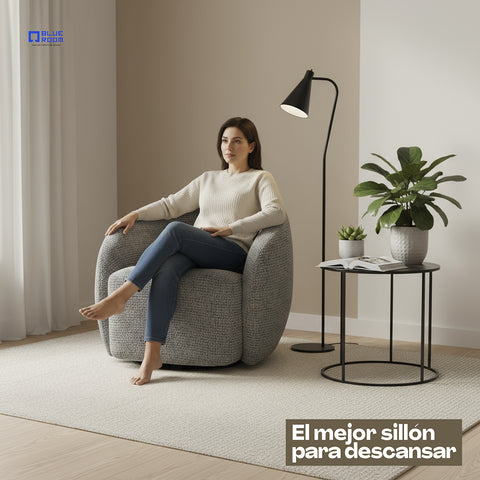 Sillón Vika - Tela  Negro