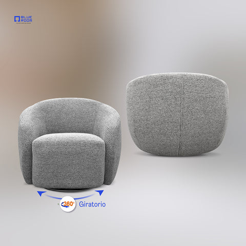Sillón Vika - Tela  Negro