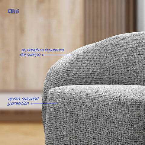 Sillón Vika - Tela  Negro