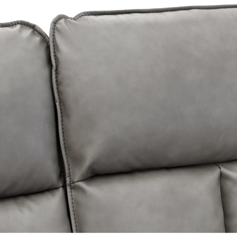 Sala Stella - Sofá y Love Seat - Tacto Piel Gris
