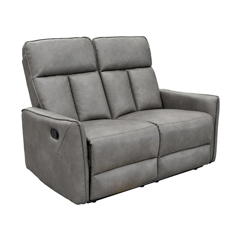 Sala Stella - Sofá y Love Seat - Tacto Piel Gris