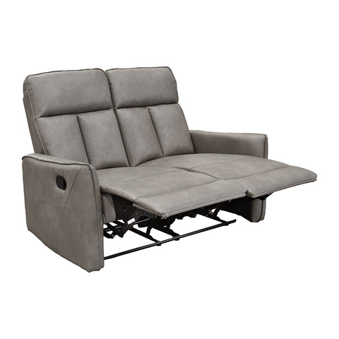 Sala Stella - Sofá y Love Seat - Tacto Piel Gris