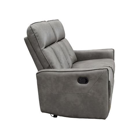 Sala Stella - Sofá y Love Seat - Tacto Piel Gris