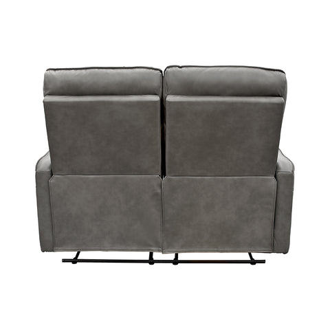 Sala Stella - Sofá y Love Seat - Tacto Piel Gris