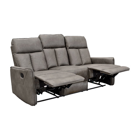 Sala Stella - Sofá y Love Seat - Tacto Piel Gris