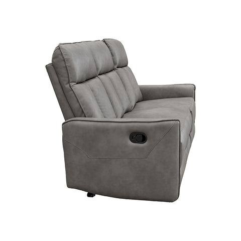 Sala Stella - Sofá y Love Seat - Tacto Piel Gris