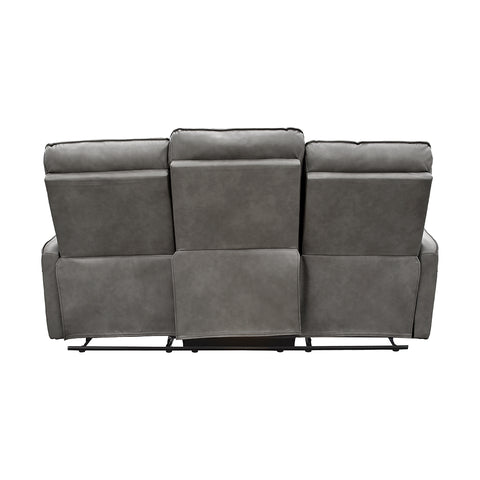 Sala Stella - Sofá y Love Seat - Tacto Piel Gris