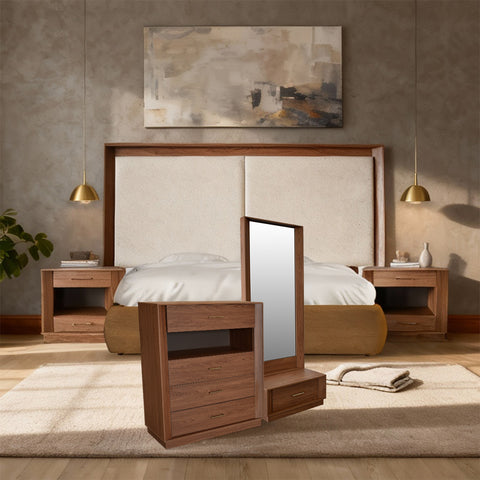 Recámara Tara 5 pzas - Nogal Beige