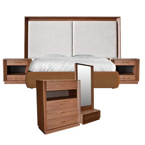 Recámara Tara 5 pzas - Nogal Beige