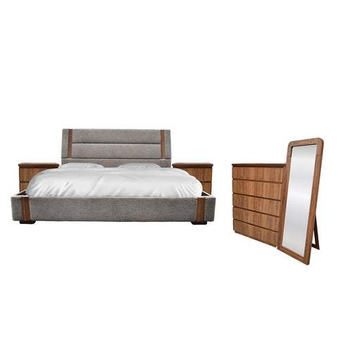Recamara Varek 5 Pzas - Walnut