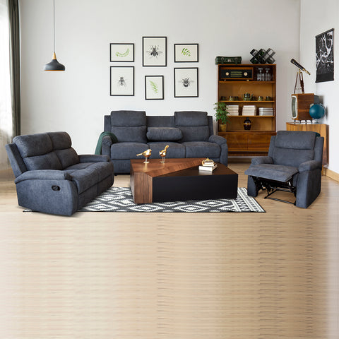 Sala Reclinable Waterloo - Sofá, Love Seat y Sillón