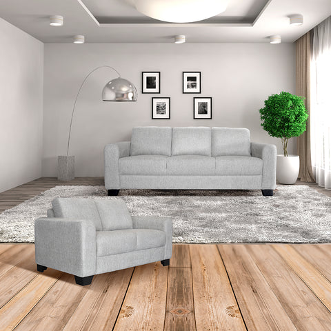 Sala Ximena - Sofá y Love Seat - Tela Ribiera Cream