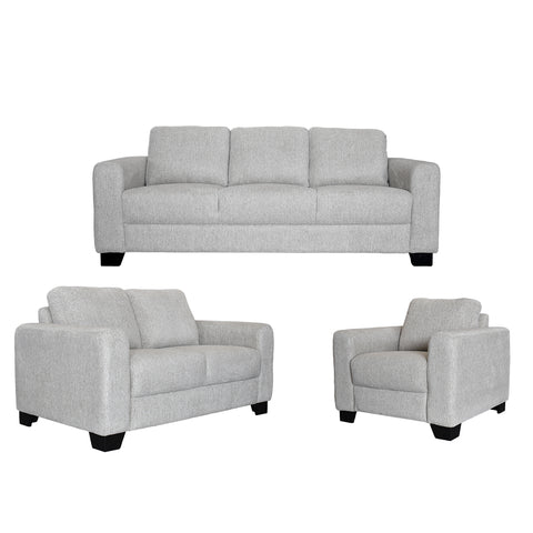 Sala Ximena Completa - Sofá, Love Seat y Sillón -Tela Ribiera Cream