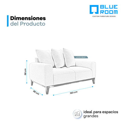 Love Seat Yara - Riboli Fog