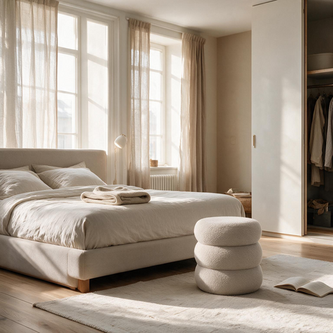 Taburete Zuri - Beige