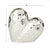 Escultura Corazón Porcelana - Silver