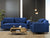 Sala Alegría - Sofa y Love Seat en Holland Velvet【MODELO 2021】 - Blue Room