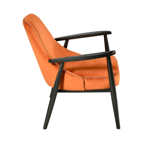 Sillón Seattle - Negro Holland Velvet Terracota